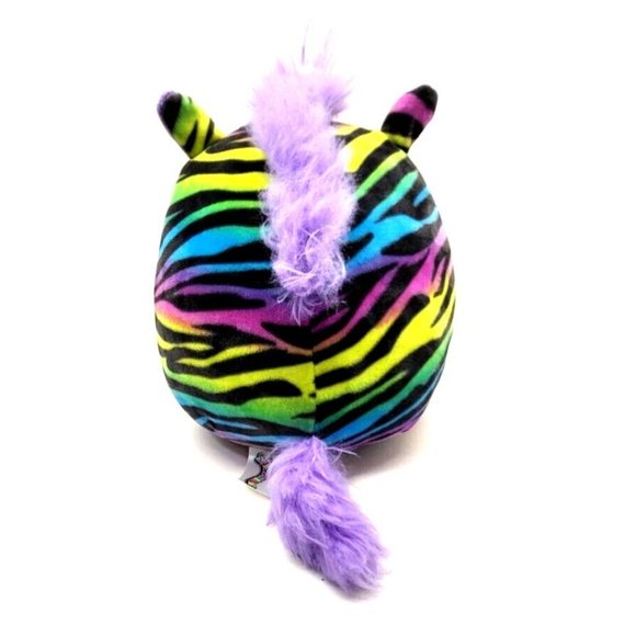 Squishmallows SAFIYAH The Rainbow Zebra Plush, 8" Tall (Z28D) - Picture 4 of 8